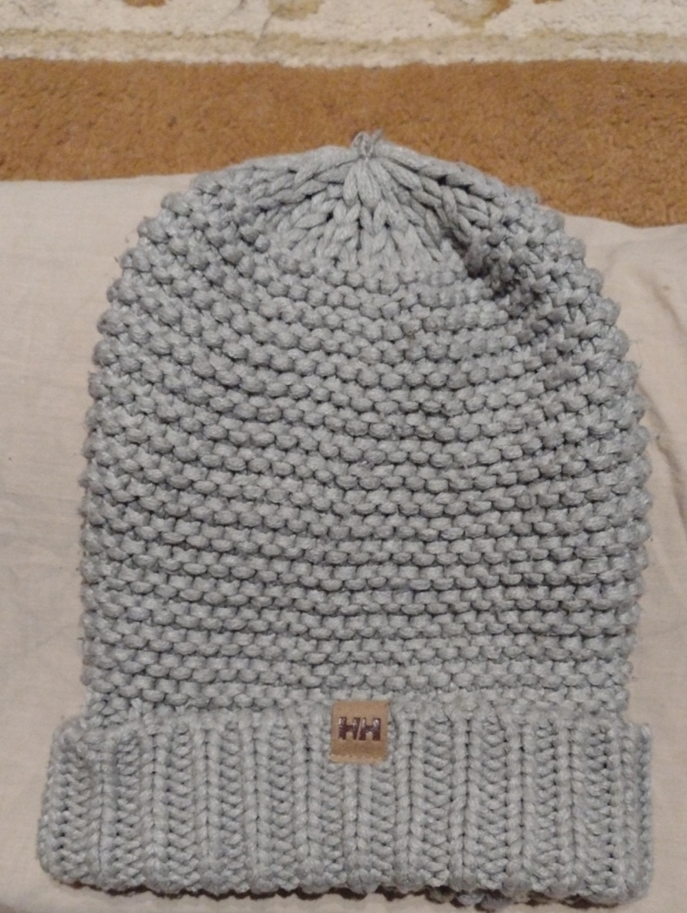 Helly Hansen Light Gray Knit Beanie Toque